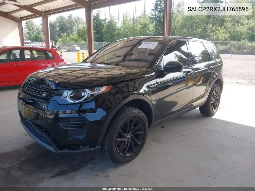 2018 Land Rover Discovery Sport Se VIN: SALCP2RX2JH765596 Lot: 42581708