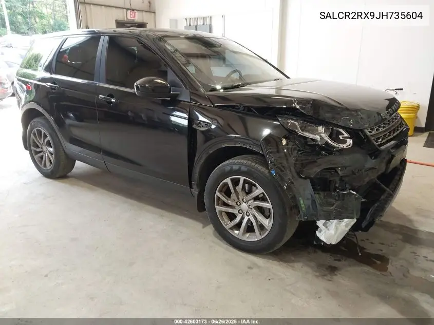 2018 Land Rover Discovery Sport Hse VIN: SALCR2RX9JH735604 Lot: 42603173