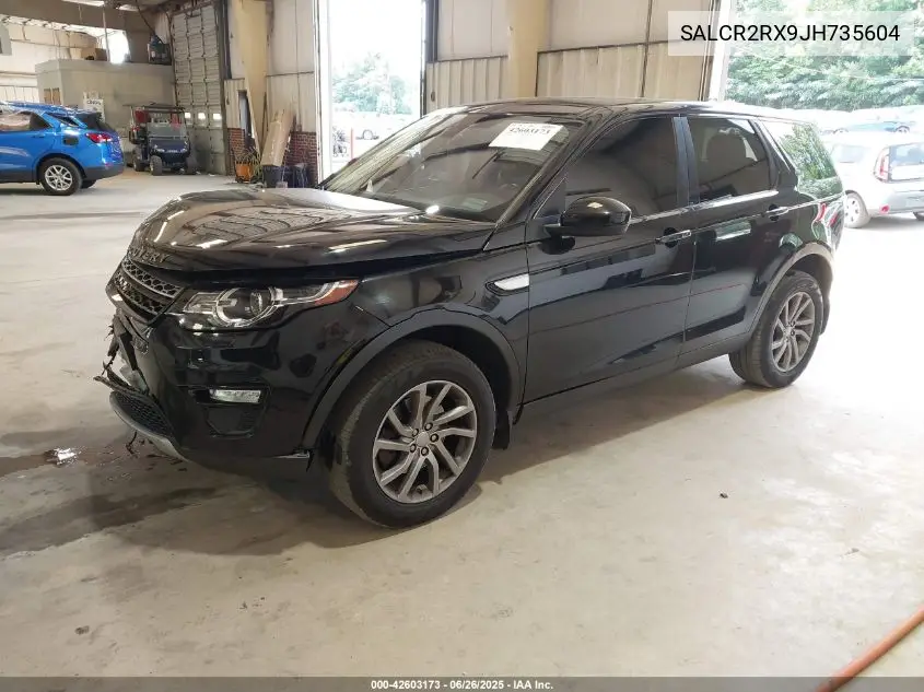 2018 Land Rover Discovery Sport Hse VIN: SALCR2RX9JH735604 Lot: 42603173