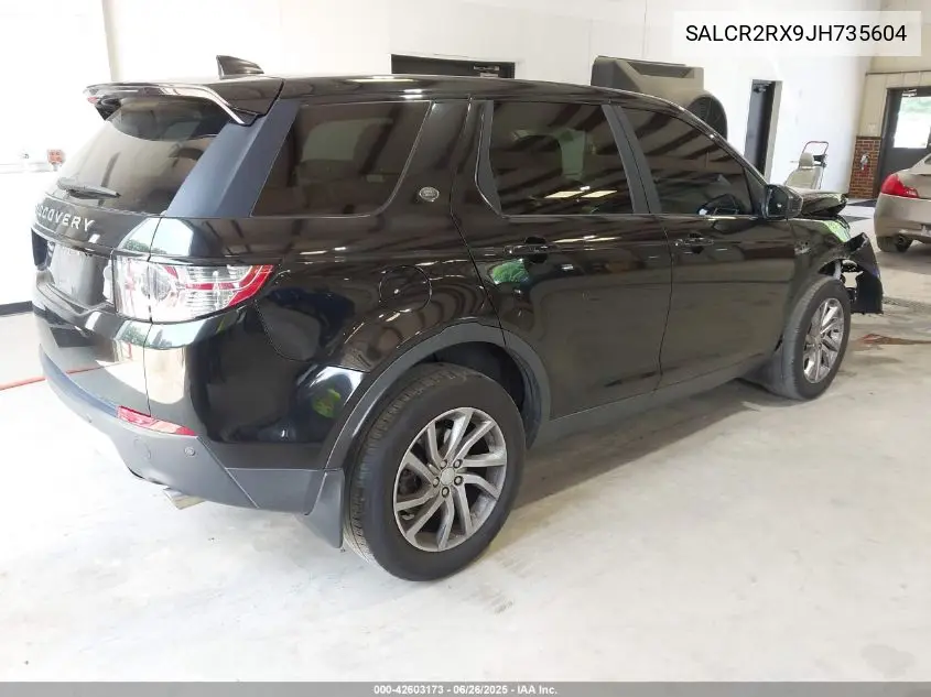 2018 Land Rover Discovery Sport Hse VIN: SALCR2RX9JH735604 Lot: 42603173