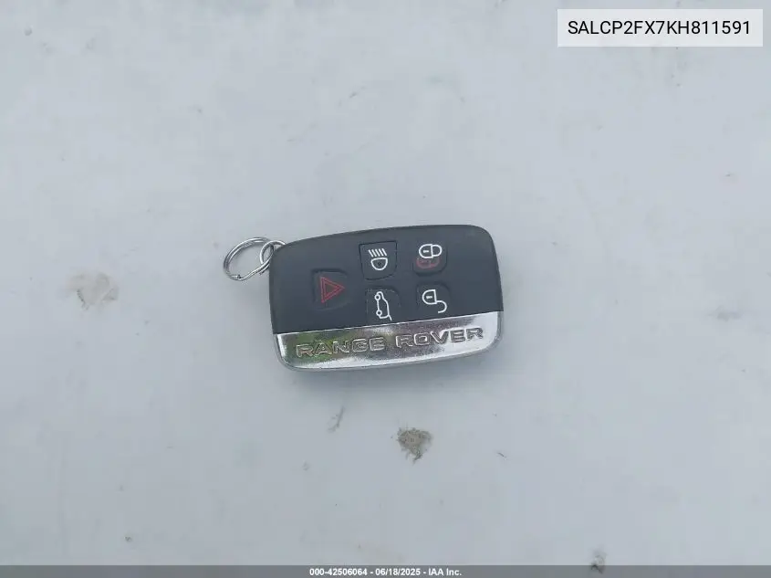 2019 Land Rover Discovery Sport Se VIN: SALCP2FX7KH811591 Lot: 42506064