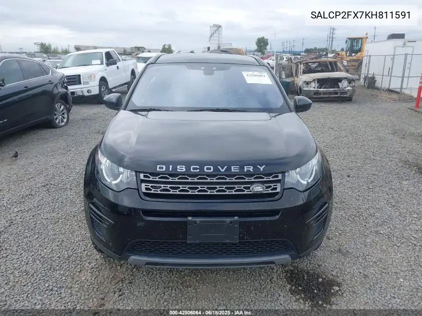2019 Land Rover Discovery Sport Se VIN: SALCP2FX7KH811591 Lot: 42506064
