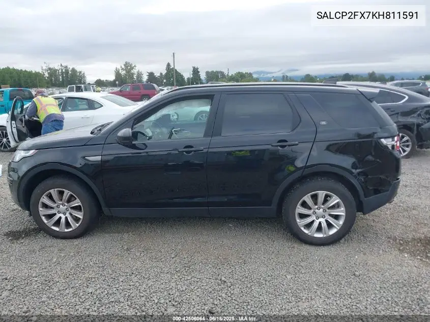 2019 Land Rover Discovery Sport Se VIN: SALCP2FX7KH811591 Lot: 42506064