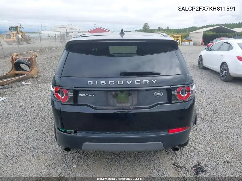 2019 Land Rover Discovery Sport Se VIN: SALCP2FX7KH811591 Lot: 42506064