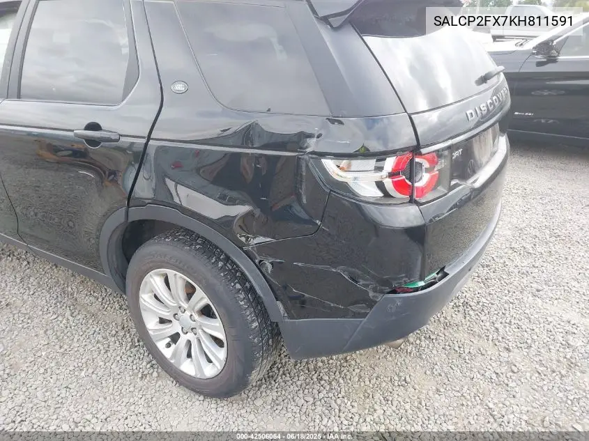 2019 Land Rover Discovery Sport Se VIN: SALCP2FX7KH811591 Lot: 42506064