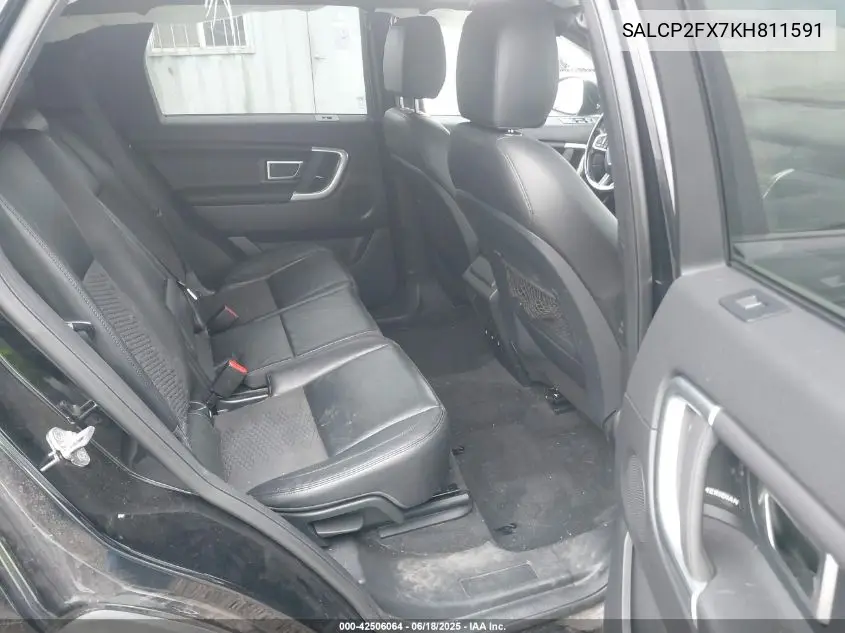 2019 Land Rover Discovery Sport Se VIN: SALCP2FX7KH811591 Lot: 42506064