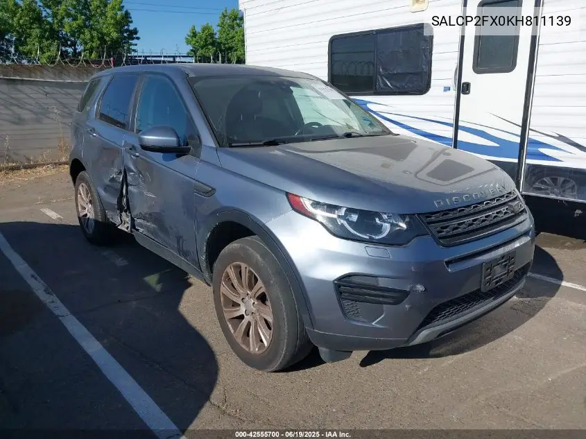 2019 Land Rover Discovery Sport Se VIN: SALCP2FX0KH811139 Lot: 42555700