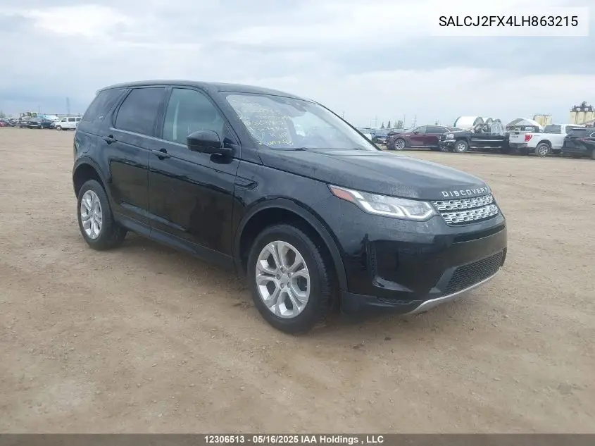 2020 Land Rover Discovery Sport S VIN: SALCJ2FX4LH863215 Lot: 12306513