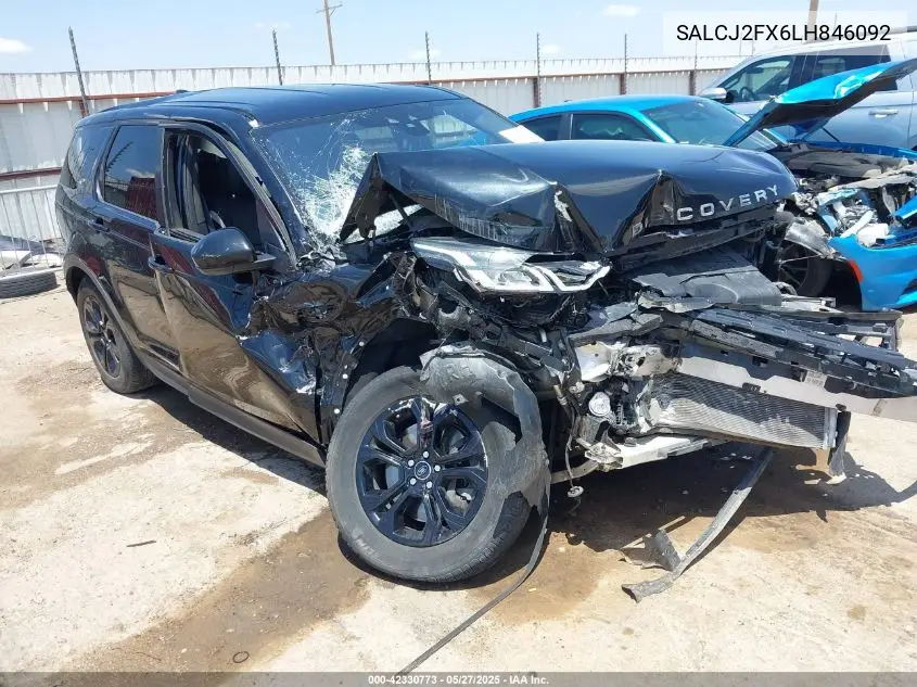2020 Land Rover Discovery Sport S VIN: SALCJ2FX6LH846092 Lot: 42330773