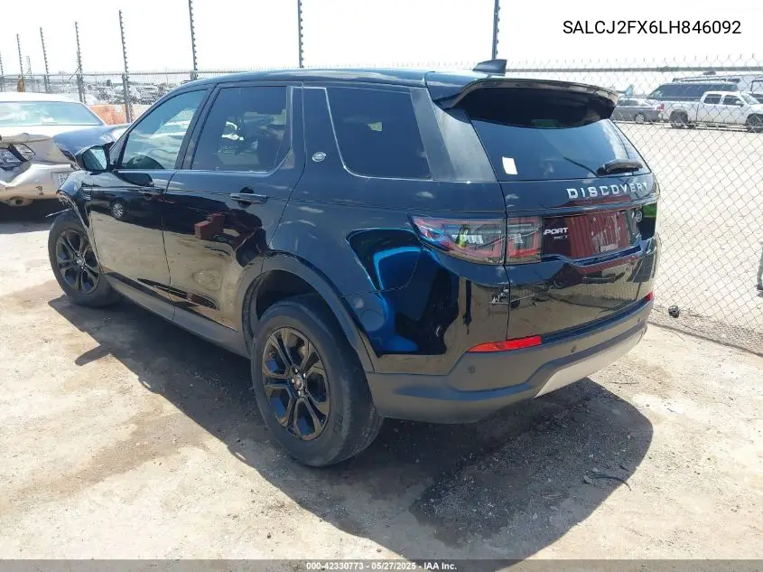 2020 Land Rover Discovery Sport S VIN: SALCJ2FX6LH846092 Lot: 42330773
