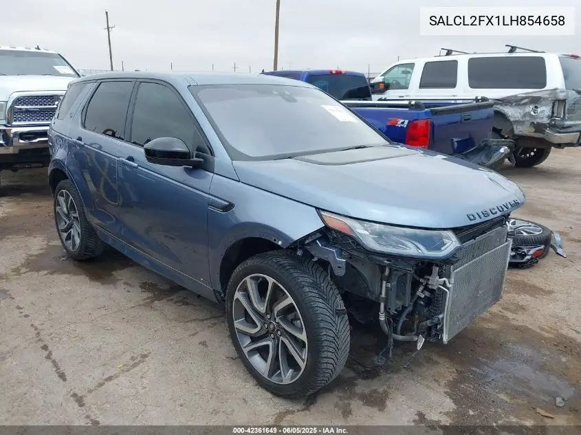 2020 Land Rover Discovery Sport R-Dynamic Se VIN: SALCL2FX1LH854658 Lot: 42361649