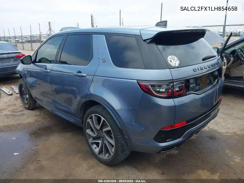 2020 Land Rover Discovery Sport R-Dynamic Se VIN: SALCL2FX1LH854658 Lot: 42361649