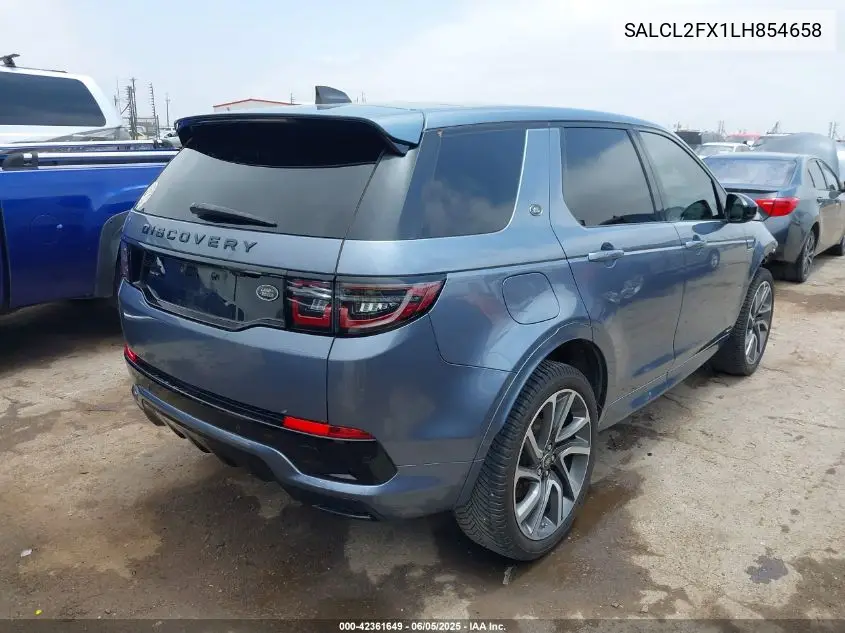 2020 Land Rover Discovery Sport R-Dynamic Se VIN: SALCL2FX1LH854658 Lot: 42361649