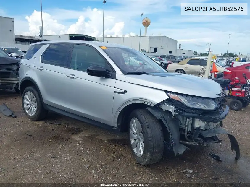 2020 Land Rover Discovery Sport Se VIN: SALCP2FX5LH852576 Lot: 42567343