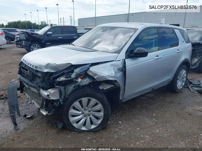 2020 Land Rover Discovery Sport Se VIN: SALCP2FX5LH852576 Lot: 42567343