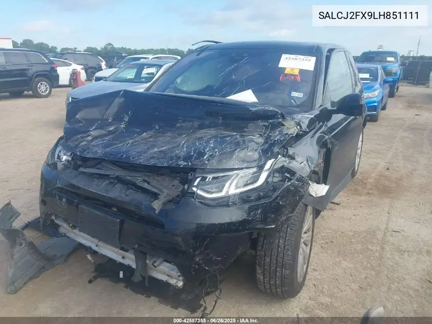2020 Land Rover Discovery Sport S VIN: SALCJ2FX9LH851111 Lot: 42587355