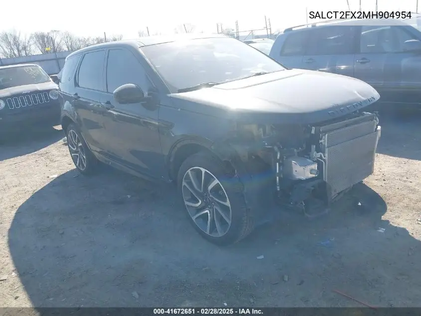 2021 Land Rover Discovery Sport S R-Dynamic VIN: SALCT2FX2MH904954 Lot: 41672651