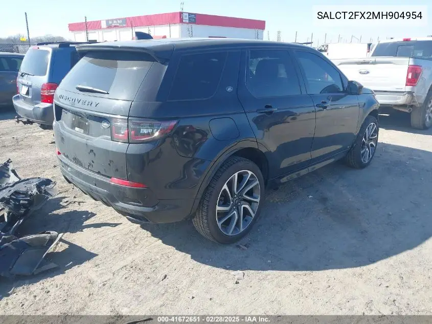 2021 Land Rover Discovery Sport S R-Dynamic VIN: SALCT2FX2MH904954 Lot: 41672651