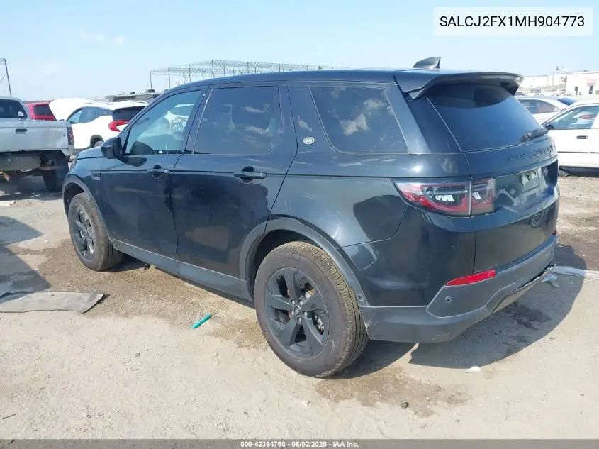 2021 Land Rover Discovery Sport S VIN: SALCJ2FX1MH904773 Lot: 42394760
