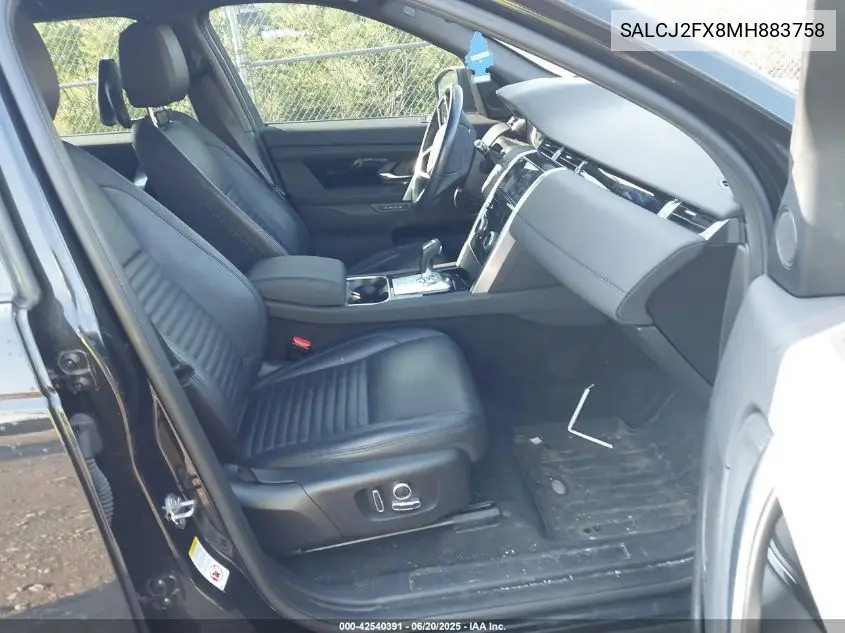 2021 Land Rover Discovery Sport S VIN: SALCJ2FX8MH883758 Lot: 42540391