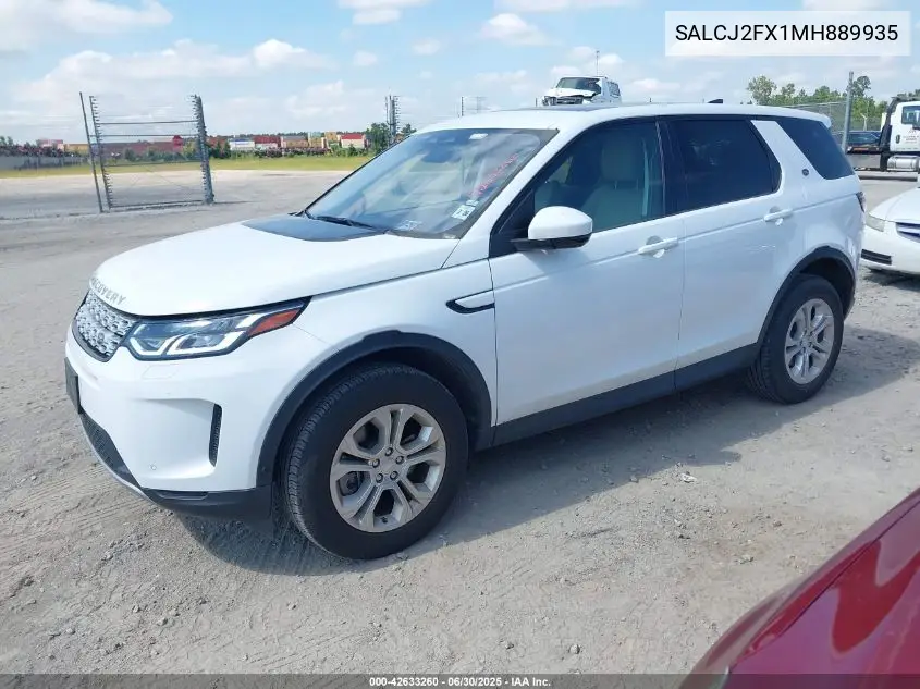 2021 Land Rover Discovery Sport S VIN: SALCJ2FX1MH889935 Lot: 42633260