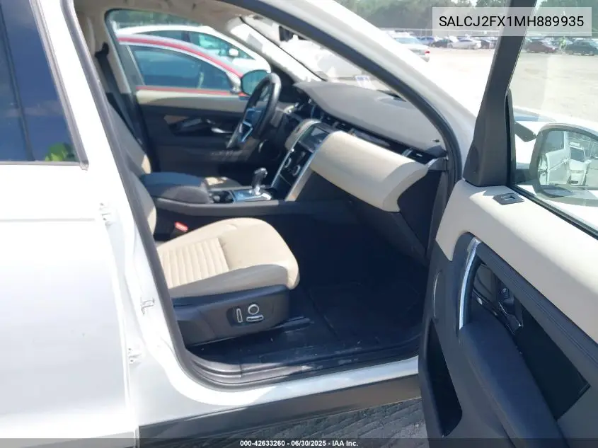 2021 Land Rover Discovery Sport S VIN: SALCJ2FX1MH889935 Lot: 42633260