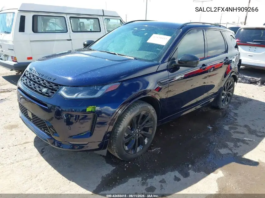 2022 Land Rover Discovery Sport Se R-Dynamic VIN: SALCL2FX4NH909266 Lot: 42458415