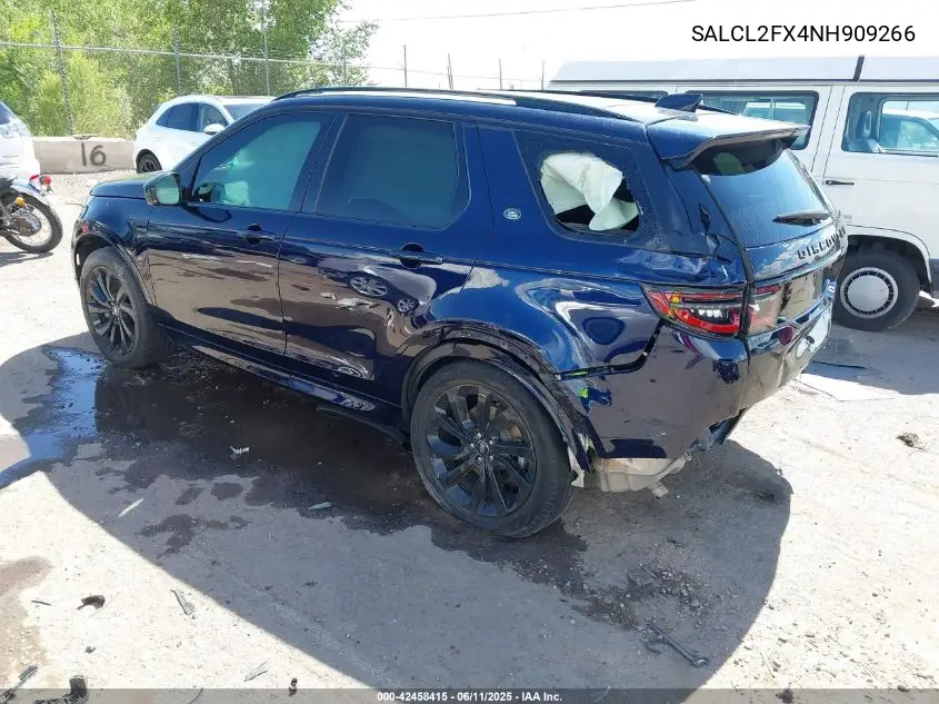 2022 Land Rover Discovery Sport Se R-Dynamic VIN: SALCL2FX4NH909266 Lot: 42458415
