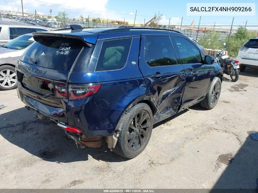 2022 Land Rover Discovery Sport Se R-Dynamic VIN: SALCL2FX4NH909266 Lot: 42458415