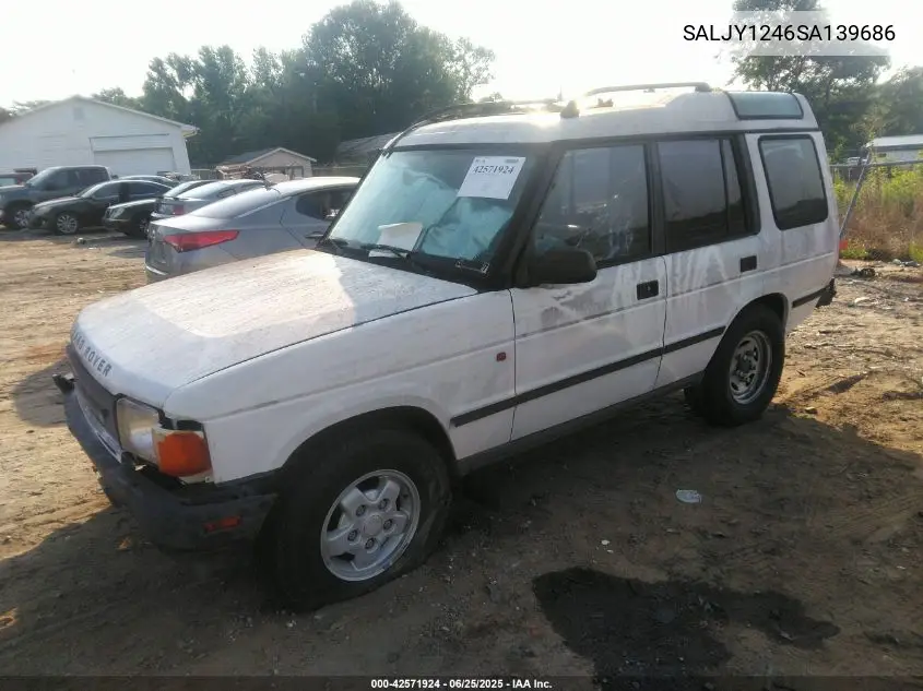 1995 Land Rover Discovery VIN: SALJY1246SA139686 Lot: 42571924