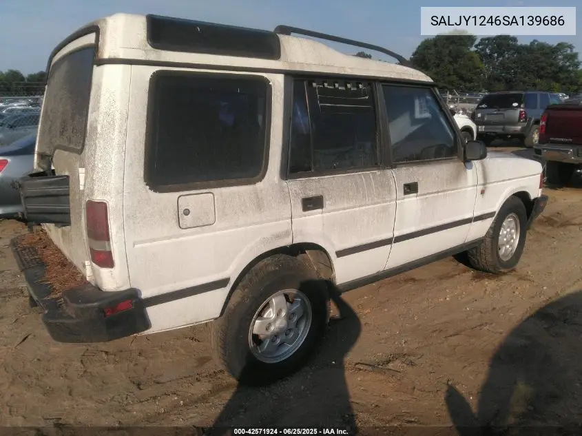 1995 Land Rover Discovery VIN: SALJY1246SA139686 Lot: 42571924
