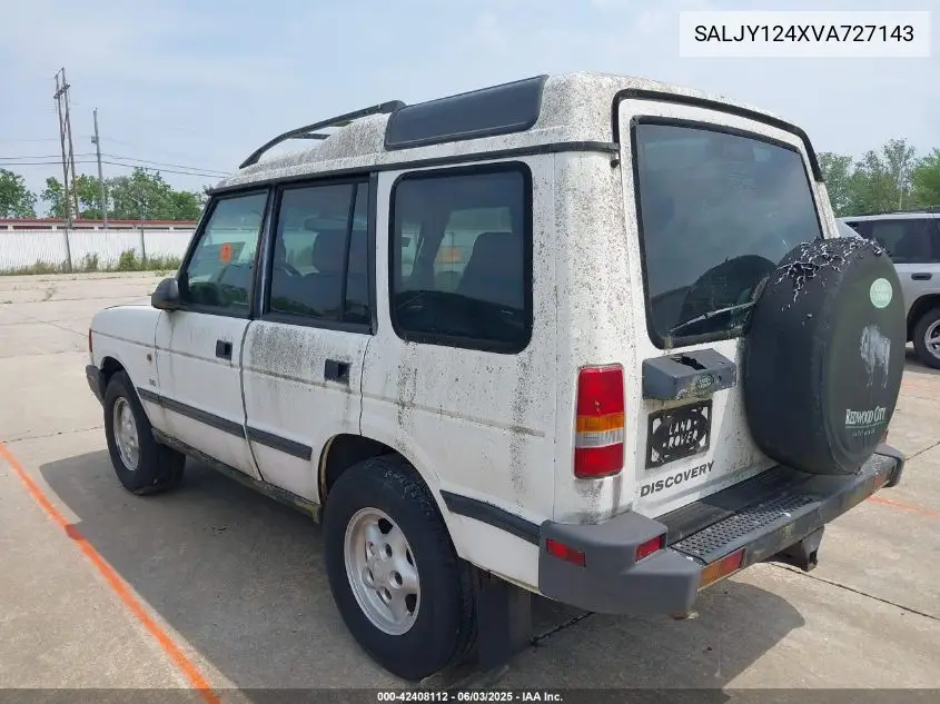 1997 Land Rover Discovery Sd/Se/Se7 VIN: SALJY124XVA727143 Lot: 42408112