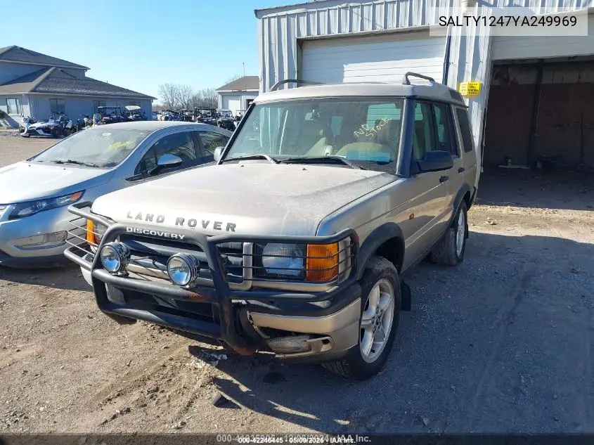 2000 Land Rover Discovery Series Ii Cloth/Series Ii Leather VIN: SALTY1247YA249969 Lot: 42246445