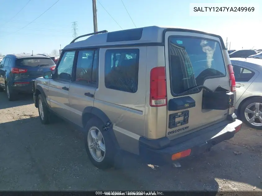 2000 Land Rover Discovery Series Ii Cloth/Series Ii Leather VIN: SALTY1247YA249969 Lot: 42246445