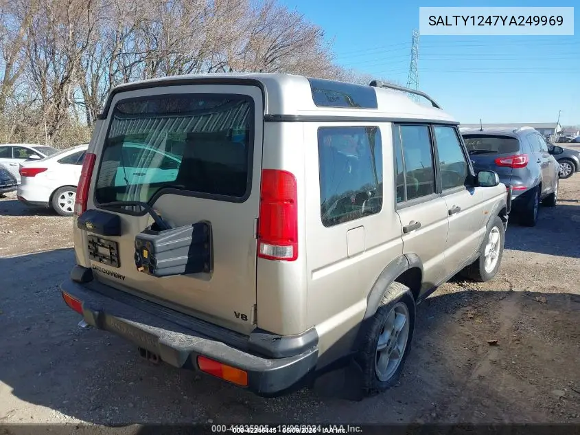 2000 Land Rover Discovery Series Ii Cloth/Series Ii Leather VIN: SALTY1247YA249969 Lot: 42246445