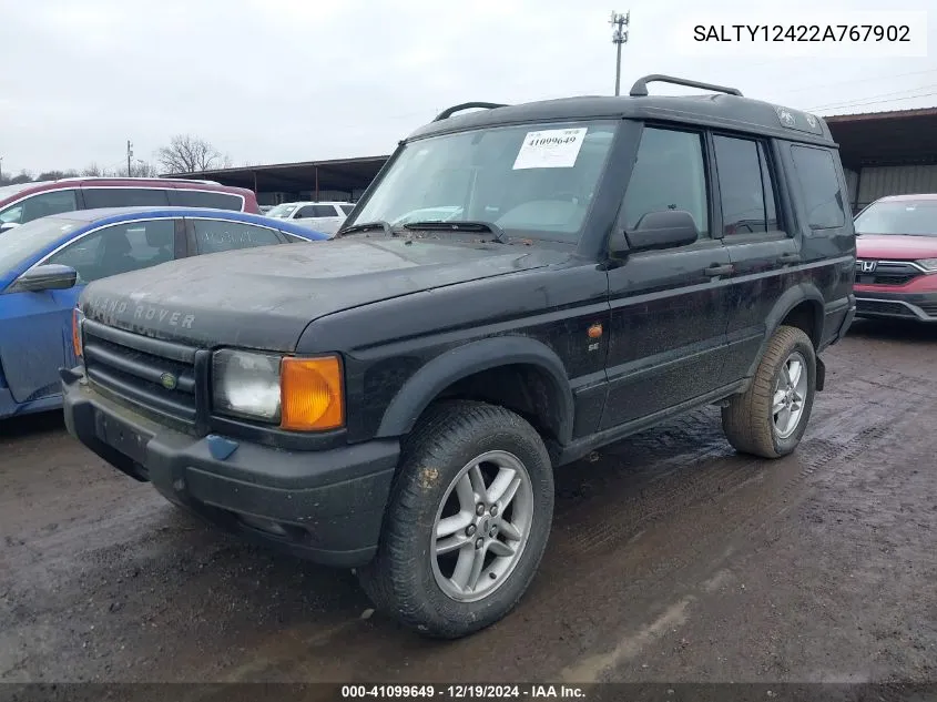 2002 Land Rover Discovery Series Ii Se VIN: SALTY12422A767902 Lot: 41099649
