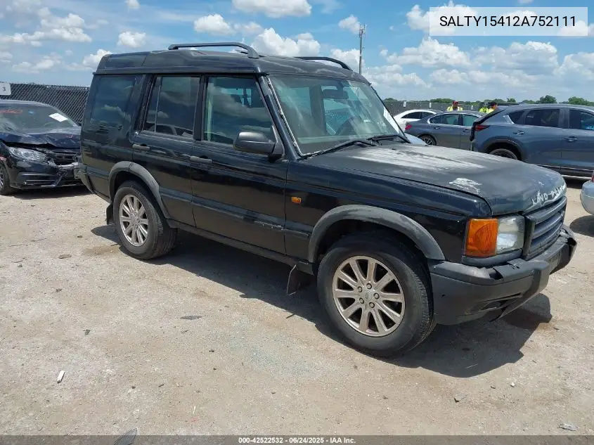2002 Land Rover Discovery Series Ii Se VIN: SALTY15412A752111 Lot: 42522532