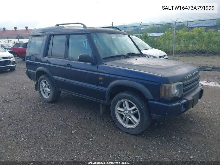 2003 Land Rover Discovery Se VIN: SALTW16473A791999 Lot: 42540940