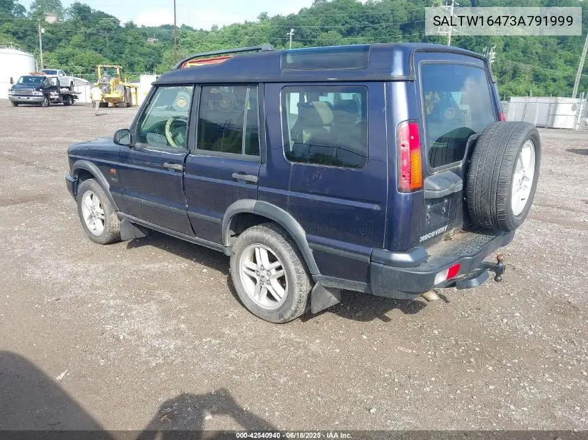 2003 Land Rover Discovery Se VIN: SALTW16473A791999 Lot: 42540940