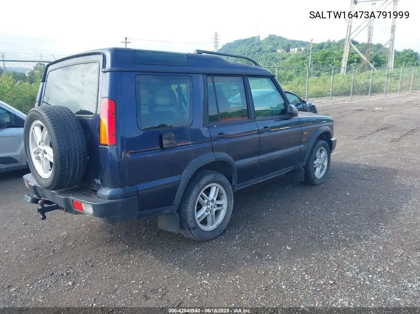 2003 Land Rover Discovery Se VIN: SALTW16473A791999 Lot: 42540940