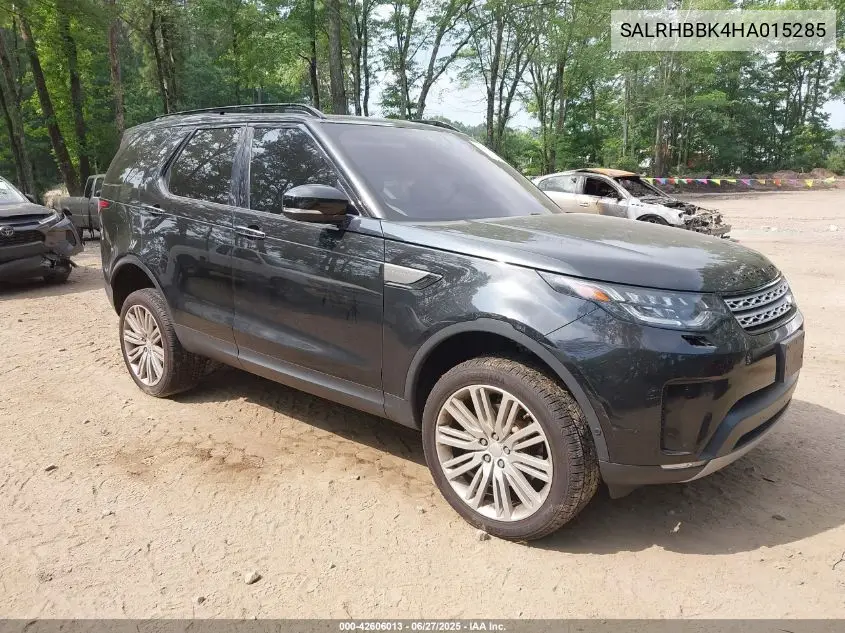 2017 Land Rover Discovery Hse Luxury VIN: SALRHBBK4HA015285 Lot: 42606013