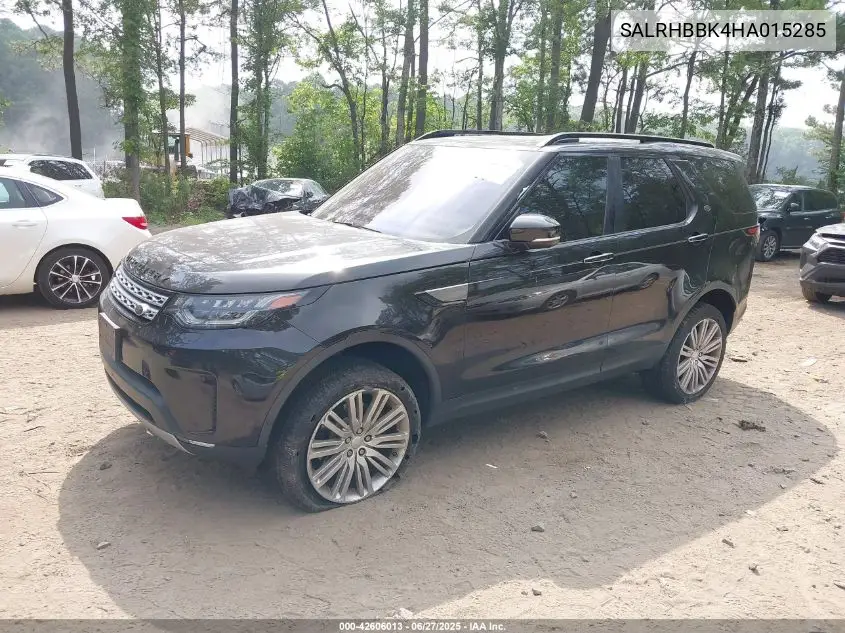 2017 Land Rover Discovery Hse Luxury VIN: SALRHBBK4HA015285 Lot: 42606013