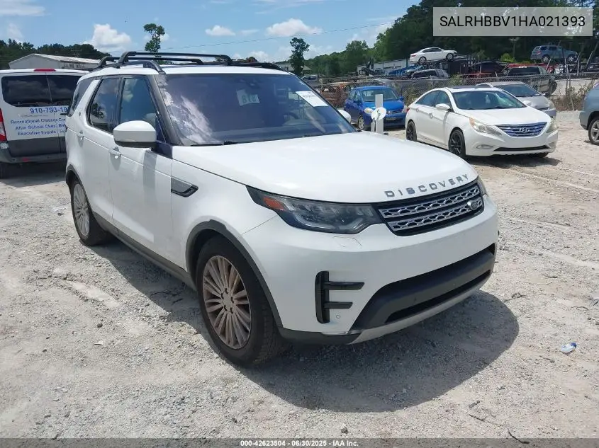 2017 Land Rover Discovery Hse Luxury VIN: SALRHBBV1HA021393 Lot: 42623504