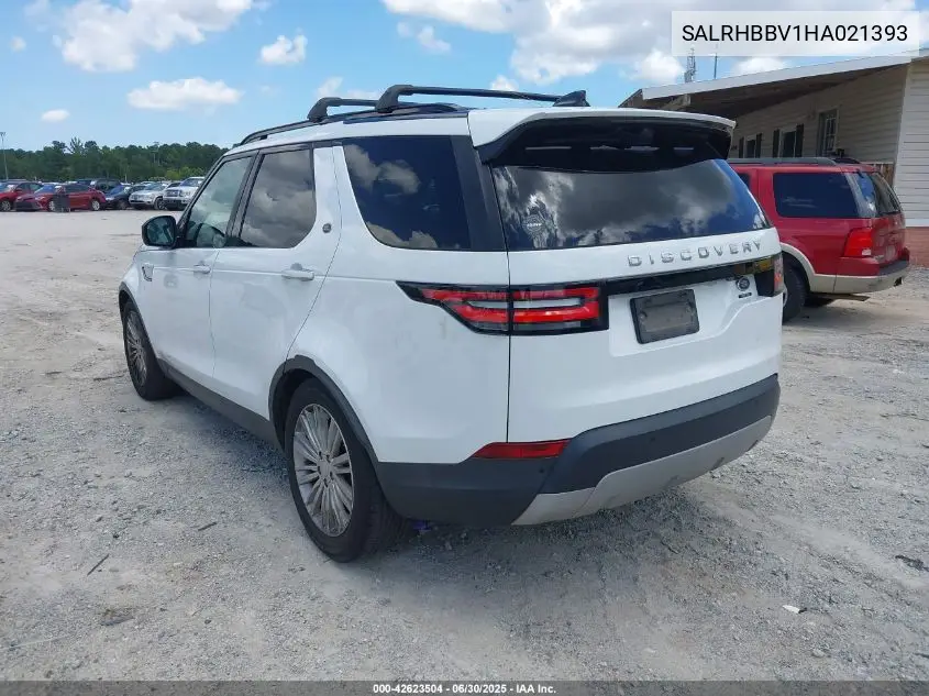 2017 Land Rover Discovery Hse Luxury VIN: SALRHBBV1HA021393 Lot: 42623504