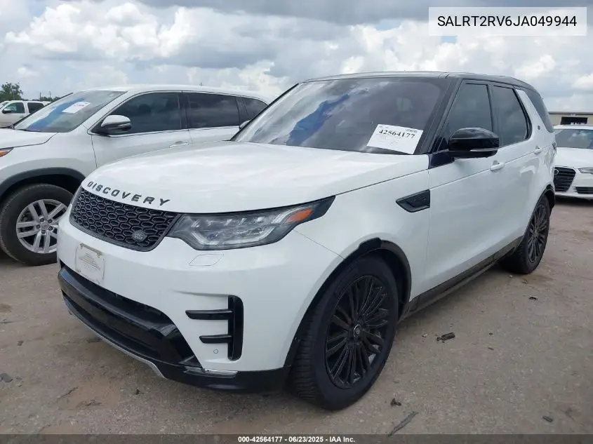 2018 Land Rover Discovery Hse Luxury VIN: SALRT2RV6JA049944 Lot: 42564177