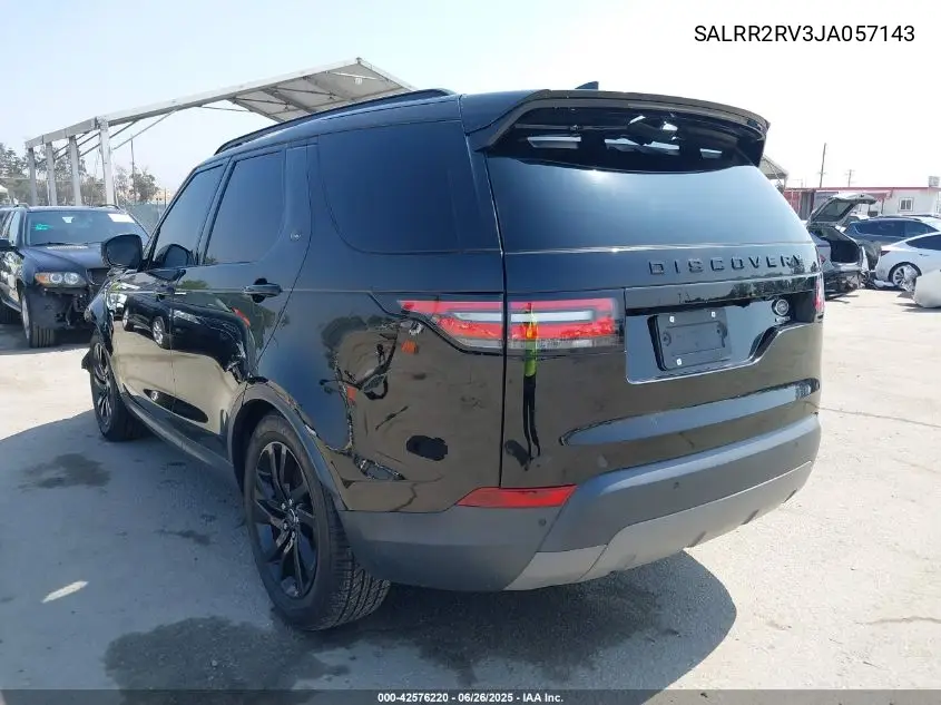 2018 Land Rover Discovery Hse VIN: SALRR2RV3JA057143 Lot: 42576220