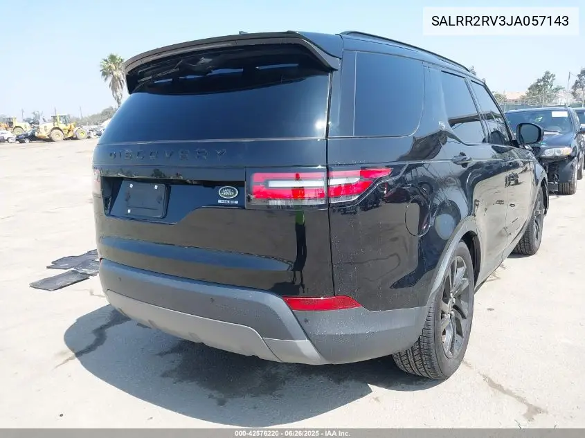 2018 Land Rover Discovery Hse VIN: SALRR2RV3JA057143 Lot: 42576220