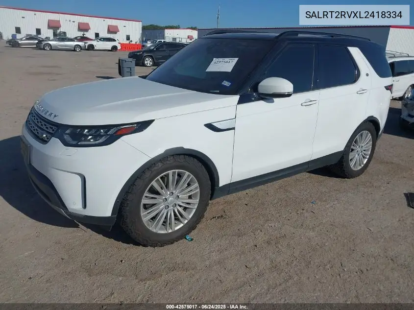 2020 Land Rover Discovery Hse Luxury VIN: SALRT2RVXL2418334 Lot: 42575017