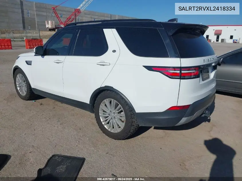 2020 Land Rover Discovery Hse Luxury VIN: SALRT2RVXL2418334 Lot: 42575017