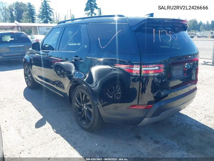 2020 Land Rover Discovery Landmark Edition VIN: SALRU2RV2L2426666 Lot: 42623683